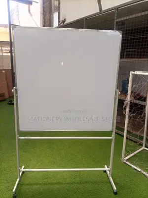 White Board With Portable Wheeled Stand 4ftx4ft Whiteboard
