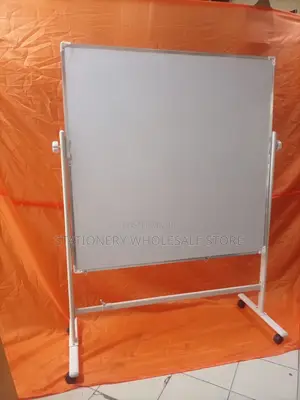 Whiteboard 120cmx120cm With Portable Wheeled Stand