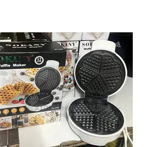 Sokany Waffle Maker 6 Slot Wedges Shape