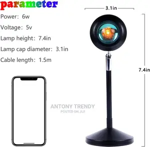 Rainbow Lamp Projector for Room Bedroom Home Party