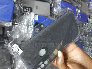 Tecno Camon 18i Case Luxury Soft Black Canvas