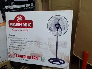 18' Rashnik Standing Fan With Metalic Blades