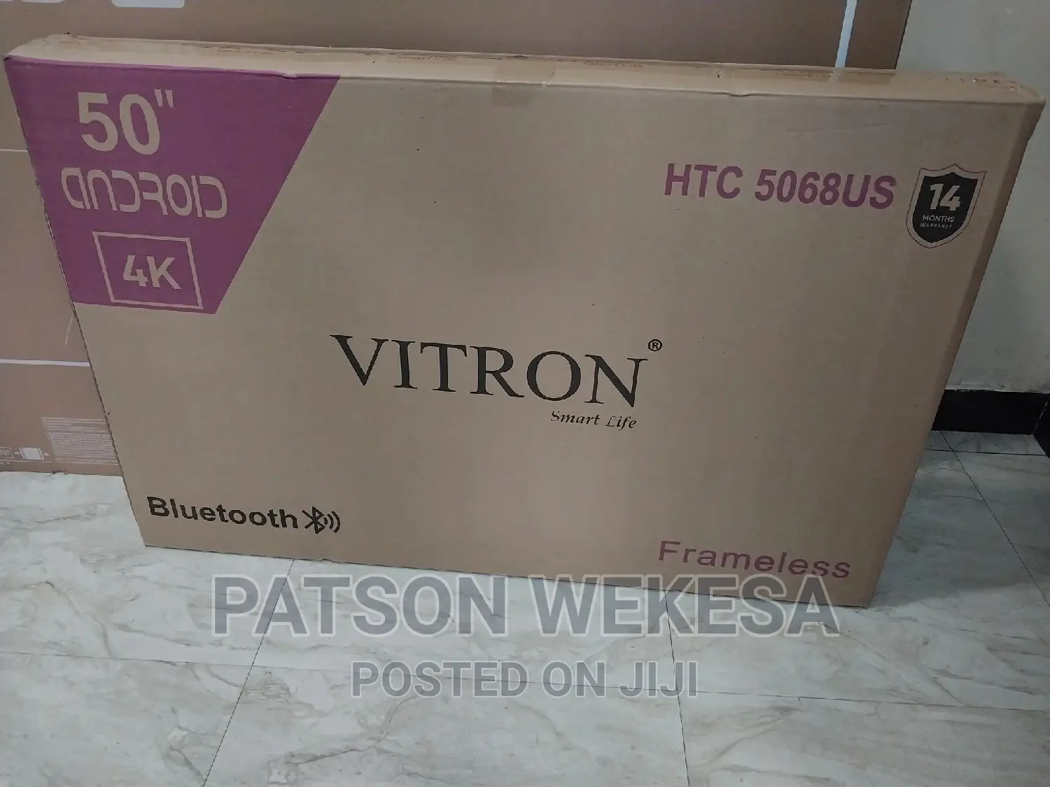 Vitron 50 Inch Frameless Uhd Smart Android Tv Bluetooth