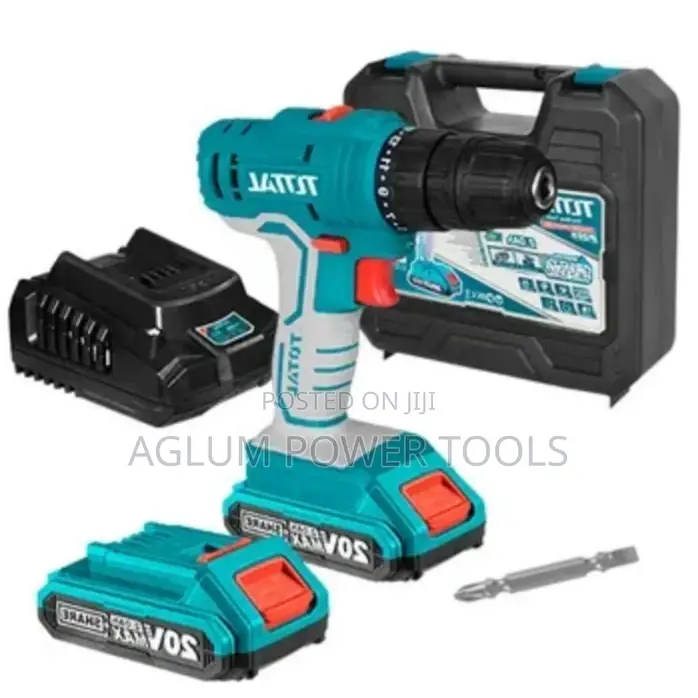 Total Cordless Drill With 2 Batteries 20V