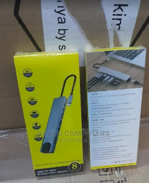 Type-C to HDMI 8 in 1 Macbook Adapter