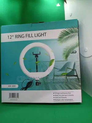 12" Dimmable USB Ring Light for Smartphones With Remote