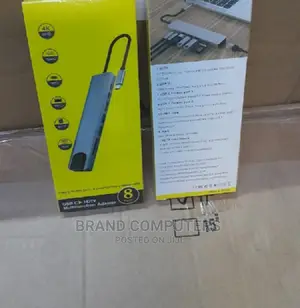Macbook 8-in-1 USB C Hub Type-C Docking Station