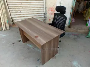 1.2 MTRS Office Desk Plus High Back Recliner Headrest Chair