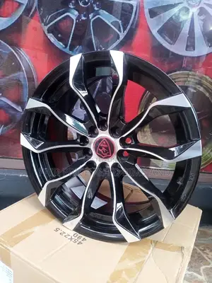 Size 16 Black and Silver Semi Offset Rims