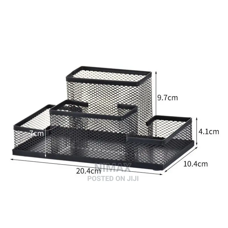 Pen Holder Metal Wire Mesh Pencil Container