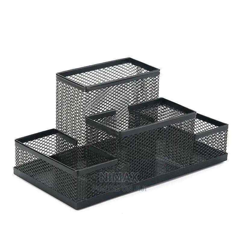 Pen Holder Metal Wire Mesh Pencil Container