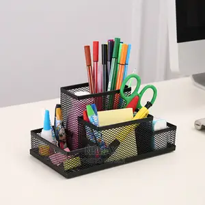Pen Holder Metal Wire Mesh Pencil Container