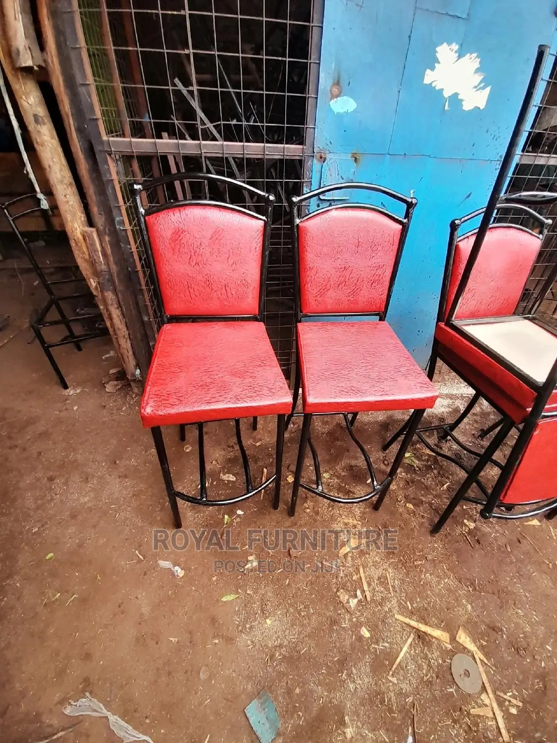 Highstool Chairs Red