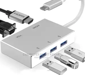 USB C to VGA Power Adapter