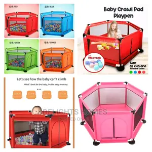Kids Play Pen With 50 Pressure Balls.