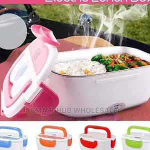 Electric Lunch Box Green Blue and Pink