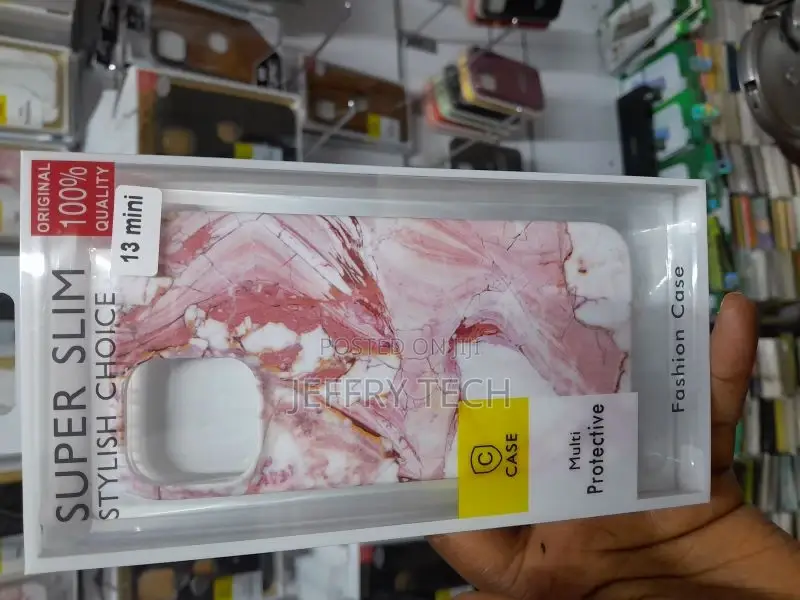 Casely iPhone 13 Mini Case | Pink Marble Case | Compatible W
