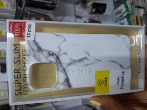 iPhone 13 Mini Case - White Polished Marble iPhone Case