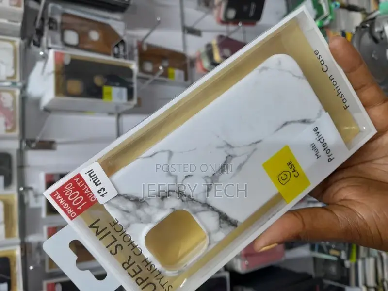 iPhone 13 Mini Case - White Polished Marble iPhone Case