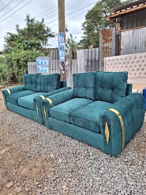 Green 5 Seater Sofa