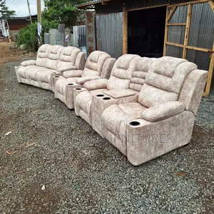 6 Seater Semi-Recliner Sofa