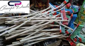 Hard Broom Fitted With Local Handle
