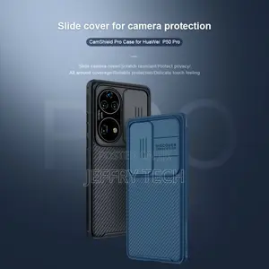 Huawei P50 Pro Case Black Nillkin Camshield