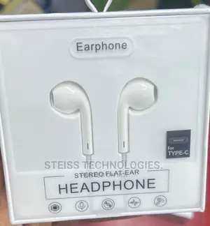 Type C Flat Wired Earphones