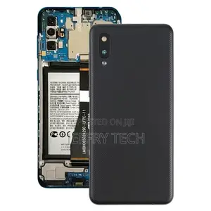 Battery Back Cover With Camera Lenssamsung Galaxy A02(Black)
