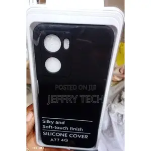 Silicone Back Case for Oppo A77(4g)- Black