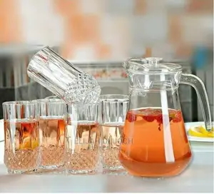 Glass Water/Juice Jug Set