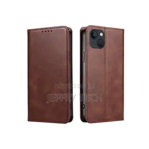 Calf Texture Magnetic Leather Case for iPhone 14 Plus
