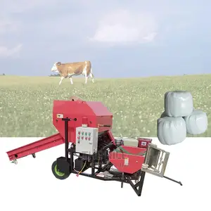 Mini Round Hay Silage Baler and Wrapper Machine in Kenya