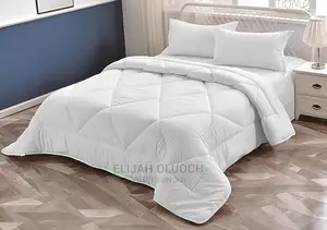Binded White Striped Duvet