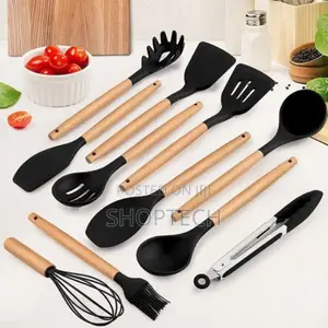 Generic 12pc Silicone Non Stick Cooking Spoon Set
