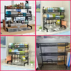 2double Layer Over the Sink Dish Rack