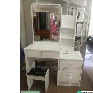 Brand New Dressing Table With Sliding Mirror White