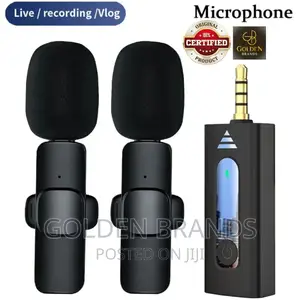 Wireless 3.5mm Lavalier Lapel Microphone Omnidirectional