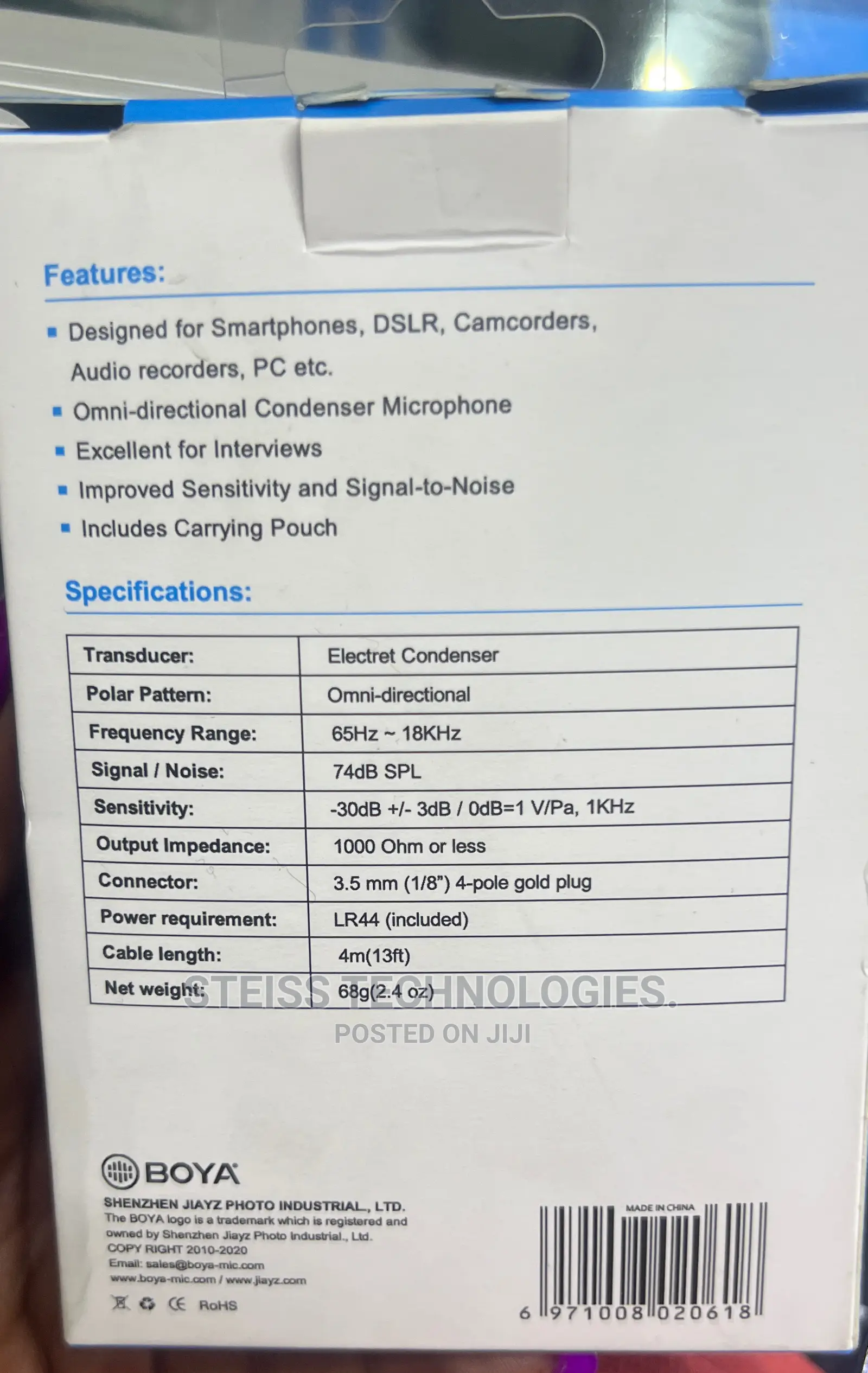 Boya (By-M1dm)Double Wireless Mic.