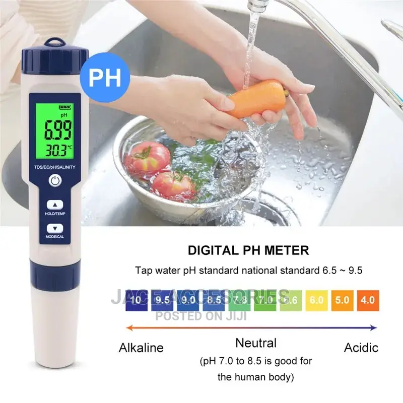 High Precision 5 in One Water Quality Tester