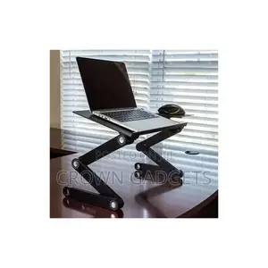 Portable Laptop Stand With Mouse Pad in Aluminum