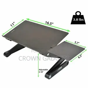 Adjustable Ergonomic Portable Aluminum Laptop Desk.