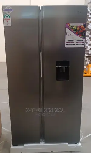 Roch Dark Silver Side by Side 540l Refrigerator
