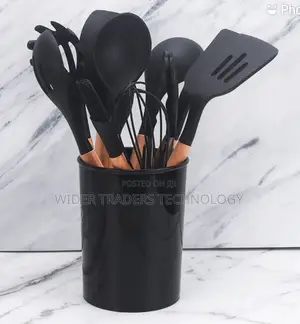 12pc Silicone Non Stick Cooking Spoon Set