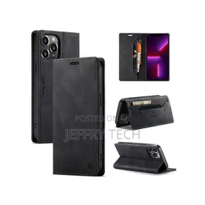 iPhone 14 Pro Max Wallet Case, Vintage Leather Flip Cover S