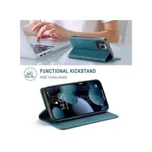 Flip Magnetic Closure Protective Case for iPhone 14 Pro Max
