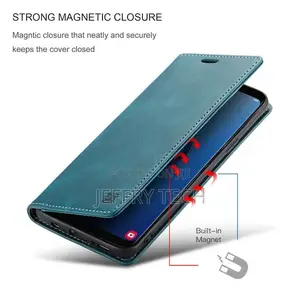 Galaxy S9 Wallet Case, Vintage Leather Flip Cover Stand Magn
