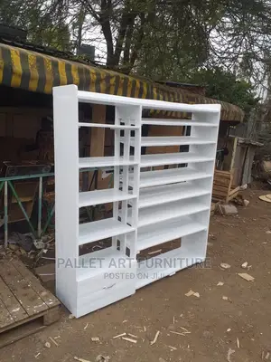 White Pallet Wardrobe and Shoe Rack