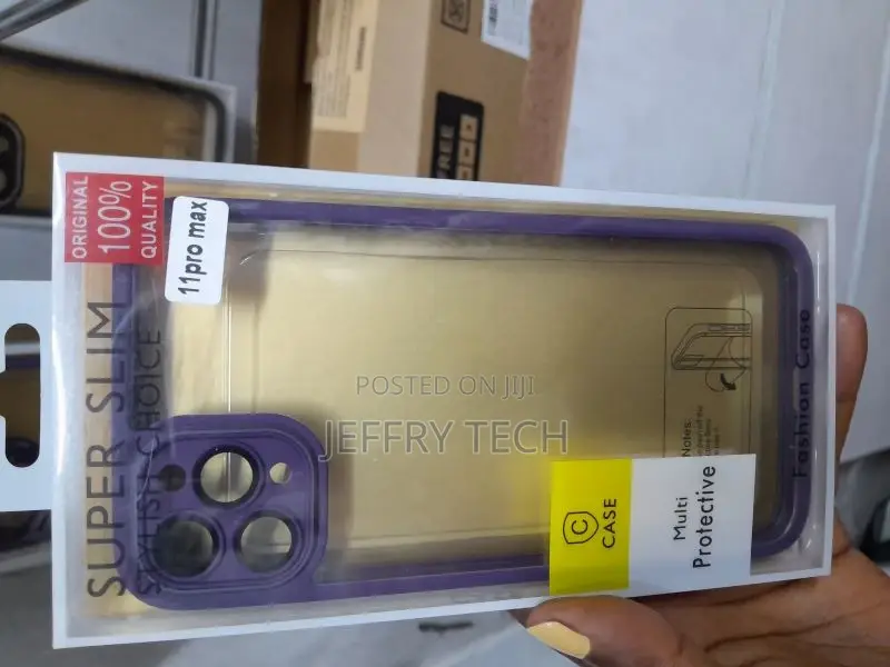 iPhone 11 Pro Max Clear Case With Camera Lens Protector, No
