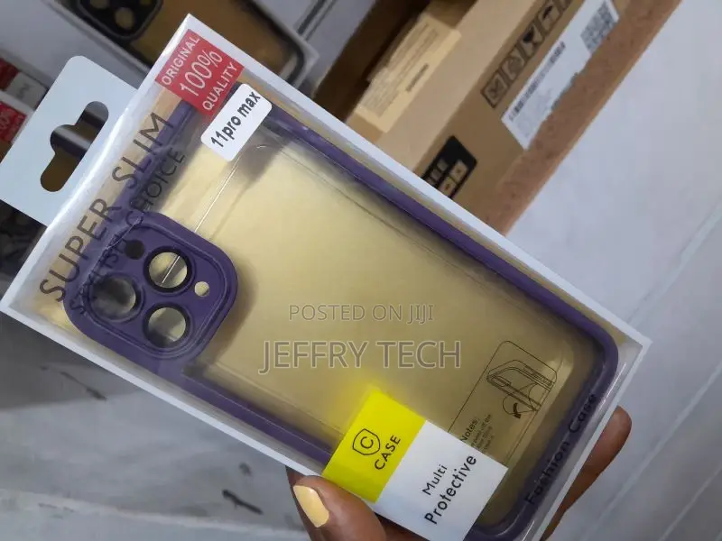 iPhone 11 Pro Max Clear Case With Camera Lens Protector, No